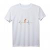 Vintage Herzschlag Lacrosse Spieler Geschenk T-Shirt – Lustiges Retro Lacrosse Outfit für Fans und Liebhaber, ideal für Geburtstage & Weihnachten