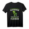 Läufer T-Shirt mit Spruch - Ich werde nicht aufgeben aber fluchen | Motivationsgeschenk zum Geburtstag für Sportbegeisterte