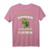 Läufer T-Shirt mit Spruch - Ich werde nicht aufgeben aber fluchen | Motivationsgeschenk zum Geburtstag für Sportbegeisterte