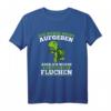 Läufer T-Shirt mit Spruch - Ich werde nicht aufgeben aber fluchen | Motivationsgeschenk zum Geburtstag für Sportbegeisterte