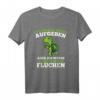 Läufer T-Shirt mit Spruch - Ich werde nicht aufgeben aber fluchen | Motivationsgeschenk zum Geburtstag für Sportbegeisterte
