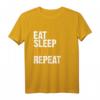 Eat Sleep Run Repeat Shirt - Lustiges Marathon & Läufer T-Shirt für Hobby- und Profi-Sportler, Geschenkidee für Jogger & Läufer