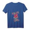 Damen Rollschuh - Roller Girl T-Shirt mit V-Ausschnitt - Retro 80er Design, Perfekt für Skater Girls & Freizeitspaß