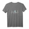 EKG Love Lauf T-Shirt - Motiv zum Laufen, Joggen & Marathon für Läufer & Sportliebhaber