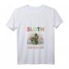 Damen Lustiges Vintage Faultier-Marathon-Laufteam T-Shirt mit V-Ausschnitt – Perfekt für Läufer, Jogger & Marathon-Fans