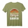 Mir reicht's ich geh laufen saufen Kneipe Party T-Shirt - Humorvolles Sport- und Party Motiv für Feierfreunde und Läufer