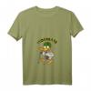 Damen Stockente Nordic Walking Sportliches T-Shirt mit V-Ausschnitt – Lustiges Geschenk für Walker, Läufer und Outdoor-Fans