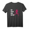 Eat Sleep Run Repeat Jogging T-Shirt – Lustiges Geschenk für Läuferinnen, Joggerinnen & Fitnessfans, Perfekt für Geburtstage & Weihnachten