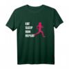 Eat Sleep Run Repeat Jogging T-Shirt – Lustiges Geschenk für Läuferinnen, Joggerinnen & Fitnessfans, Perfekt für Geburtstage & Weihnachten