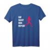 Eat Sleep Run Repeat Jogging T-Shirt – Lustiges Geschenk für Läuferinnen, Joggerinnen & Fitnessfans, Perfekt für Geburtstage & Weihnachten