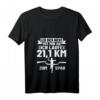Damen Halbmarathon Lauf T-Shirt mit V-Ausschnitt – Motivationsshirt für Marathonläuferinnen, Ideal für Halbmarathon & Laufveranstaltungen