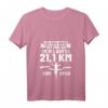 Damen Halbmarathon Lauf T-Shirt mit V-Ausschnitt – Motivationsshirt für Marathonläuferinnen, Ideal für Halbmarathon & Laufveranstaltungen