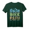 Schwimmen Radfahren Laufen Triathlon Fan T-Shirt – Lustiges Sportkunst Design für Läufer, Schwimmer, Radfahrer & Triathleten als Geschenk