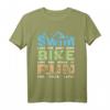 Schwimmen Radfahren Laufen Triathlon Fan T-Shirt – Lustiges Sportkunst Design für Läufer, Schwimmer, Radfahrer & Triathleten als Geschenk