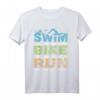Schwimmen Radfahren Laufen Triathlon Fan T-Shirt – Lustiges Sportkunst Design für Läufer, Schwimmer, Radfahrer & Triathleten als Geschenk