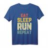 Eat Sleep Run Repeat Lauf T-Shirt für Läufer - Lustiges und Humorvolles Geschenk für Jogger, Marathonläufer & Laufbegeisterte