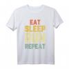 Eat Sleep Run Repeat Lauf T-Shirt für Läufer - Lustiges und Humorvolles Geschenk für Jogger, Marathonläufer & Laufbegeisterte