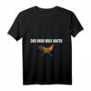 Der Hahn muss Laufen T-Shirt – Lustiges Tiermotiv mit klassischem Schnitt und doppeltem Saum