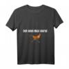 Der Hahn muss Laufen T-Shirt – Lustiges Tiermotiv mit klassischem Schnitt und doppeltem Saum