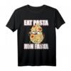 Eat Pasta Run Fasta Läufer Marathon Triathlon Shirt – Witziges Geschenk für Läufer, Marathon- und Triathlon-Teilnehmer, ideal zum Geburtstag, Wettkampf und Weihnachten