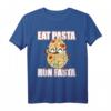 Eat Pasta Run Fasta Läufer Marathon Triathlon Shirt – Witziges Geschenk für Läufer, Marathon- und Triathlon-Teilnehmer, ideal zum Geburtstag, Wettkampf und Weihnachten