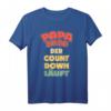 Herren Papa 2020 - Der Countdown läuft buntes Vater Geschenk T-Shirt zur Schwangerschaftsankündigung & Babyfreude