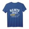Rente 2023 Countdown läuft Ladebalken Rentner T-Shirt – Humorvolles Geschenk für Rentnerinnen und Rentner im Ruhestand