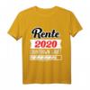 Rente 2020 Countdown läuft Geschenk - Lustiges Pension T-Shirt für den Ruhestand, Abschiedsgeschenk für Kollegen & Rentnerinnen 2020