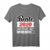 Rente 2020 Countdown läuft Geschenk - Lustiges Pension T-Shirt für den Ruhestand, Abschiedsgeschenk für Kollegen & Rentnerinnen 2020