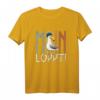 Moin Löppt Casual Nordsee Ostsee Möwe mit Hut T-Shirt – Lustiges Meeresmotiv für Nord- und Ostsee-Fans