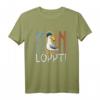 Moin Löppt Casual Nordsee Ostsee Möwe mit Hut T-Shirt – Lustiges Meeresmotiv für Nord- und Ostsee-Fans