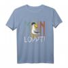 Moin Löppt Casual Nordsee Ostsee Möwe mit Hut T-Shirt – Lustiges Meeresmotiv für Nord- und Ostsee-Fans