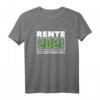 Rente 2021 Der Countdown Läuft - Lustiges Geschenk T-Shirt für den Ruhestand, Geburtstag oder Weihnachten