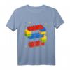Kinder Building Blocks T-Shirt – Perfektes Geburtstagsgeschenk für 9-Jährige Jungen und Mädchen mit Baustein-Design