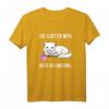 Kaffee, Katzen und Bücher Lustiges T-Shirt – Perfekte Geschenkidee für Katzenfans, Bücherwürmer und Kaffeeliebhaber