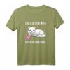 Kaffee, Katzen und Bücher Lustiges T-Shirt – Perfekte Geschenkidee für Katzenfans, Bücherwürmer und Kaffeeliebhaber