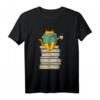 Lese-Katze – Lustiges Buch- und Teeliebhaber Geschenk T-Shirt für Katzen- und Buchliebhaber