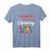 Unterstützt lokale Büchereien T-Shirt - Lese Shirt für Buchliebhaber, Bibliotheksfans & Literaturfreunde als Geschenk