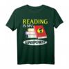 Lesen ist meine Supermacht T-Shirt – Lustiges Buchliebhaber Design, perfektes Geschenk für Schüler, Studenten, Lehrer & Bücherwürmer