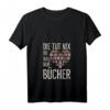 Damen Bücher Spruch T-Shirt mit V-Ausschnitt – Lustiges Geschenk für Leseratten, Bücherwürmer und Bibliotheksliebhaberinnen