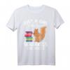 Mädchen T-Shirt mit Eichhörnchen und Büchern - Perfekt für Tier- und Bücherliebhaberinnen