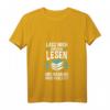 Damen Lass Mich Einfach Lesen T-Shirt mit V-Ausschnitt – Lustiges Bücherwurm Literatur Design als Geschenk für Bücherliebhaber und Lesefans