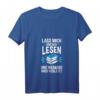 Damen Lass Mich Einfach Lesen T-Shirt mit V-Ausschnitt – Lustiges Bücherwurm Literatur Design als Geschenk für Bücherliebhaber und Lesefans