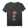 Damen T-Shirt mit Fuchs, Buch und Kaffee - Perfekt zum HapMonkey für Buch- und Kaffeeliebhaberinnen