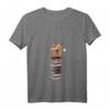 Damen T-Shirt mit Fuchs, Buch und Kaffee - Perfekt zum HapMonkey für Buch- und Kaffeeliebhaberinnen
