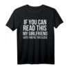 Wenn Sie lesen können diese My Freundin sagt Funny T-Shirt – Lustiges Geschenk für Freundin oder Partner, Locker sitzendes T-Shirt für besondere Anlässe