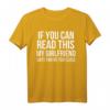 Wenn Sie lesen können diese My Freundin sagt Funny T-Shirt – Lustiges Geschenk für Freundin oder Partner, Locker sitzendes T-Shirt für besondere Anlässe