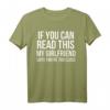 Wenn Sie lesen können diese My Freundin sagt Funny T-Shirt – Lustiges Geschenk für Freundin oder Partner, Locker sitzendes T-Shirt für besondere Anlässe