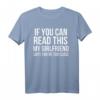 Wenn Sie lesen können diese My Freundin sagt Funny T-Shirt – Lustiges Geschenk für Freundin oder Partner, Locker sitzendes T-Shirt für besondere Anlässe