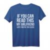 Wenn Sie lesen können diese My Freundin sagt Funny T-Shirt – Lustiges Geschenk für Freundin oder Partner, Locker sitzendes T-Shirt für besondere Anlässe